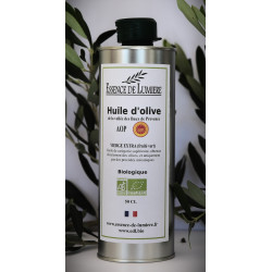 Huile d'olive VIERGE EXTRA (fruité vert)  Biologique et AOP