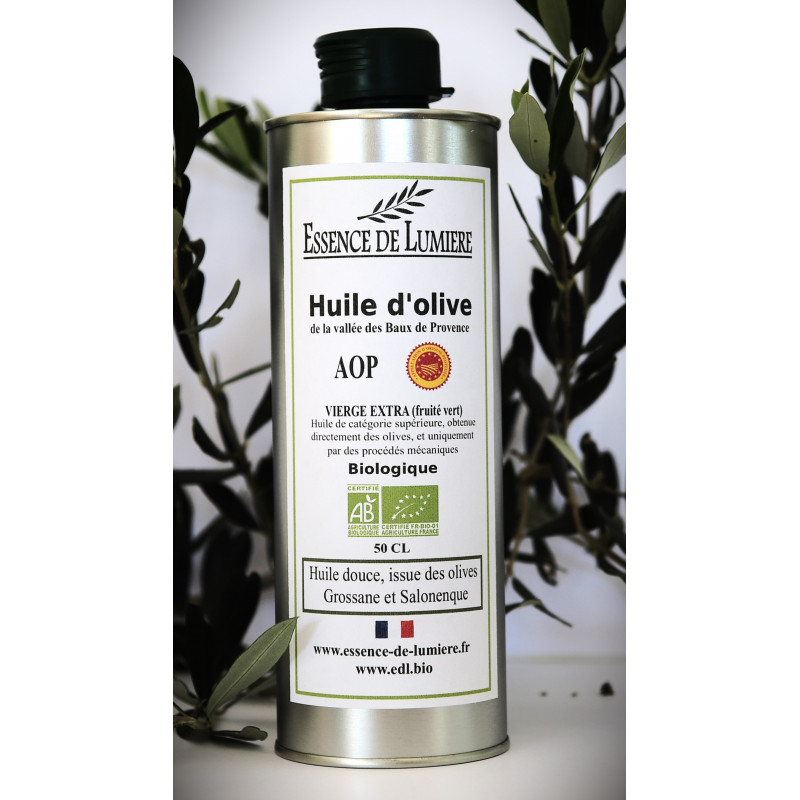 Huile d'olive Douce VIERGE EXTRA Biologique et AOP